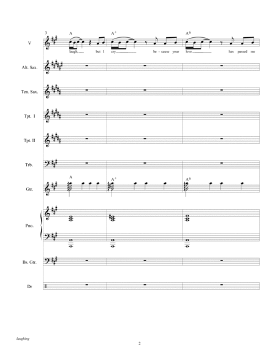 Laughing Tenor Saxophone scores gallery preview page 4
