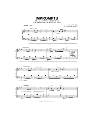 Impromptu In Bb Major, Op. posth. 142, No.3, D935