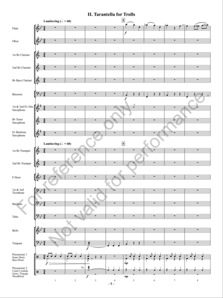 A Haunted Trilogy A Haunted Trilogy Concert Band scores gallery preview page 9