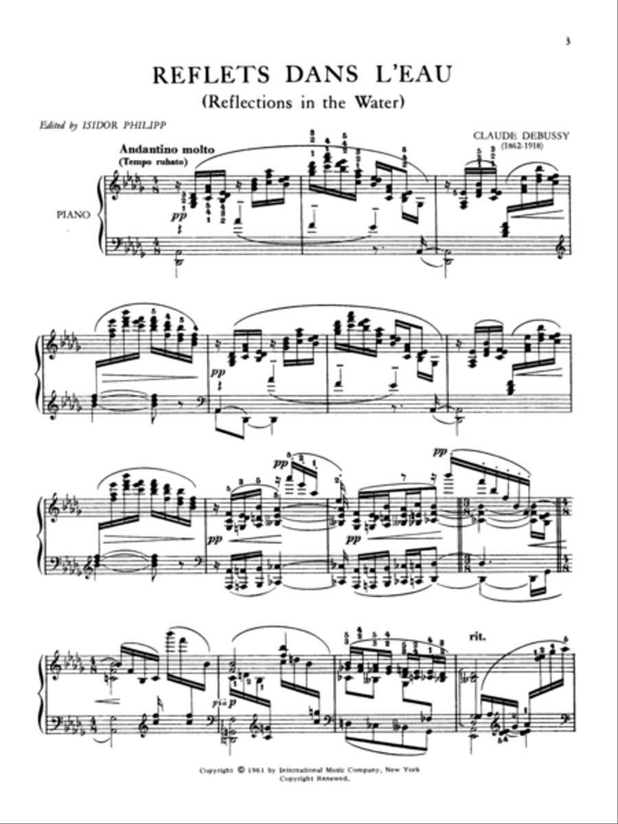 Images, Series I. Complete Piano Solo scores gallery preview page 2