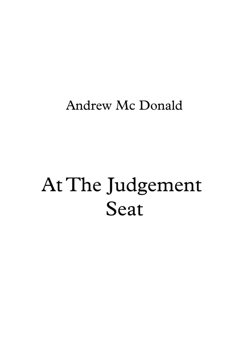 At The Judgement Seat