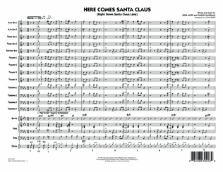 Book cover for Here Comes Santa Claus (Right Down Santa Claus Lane) - Full Score