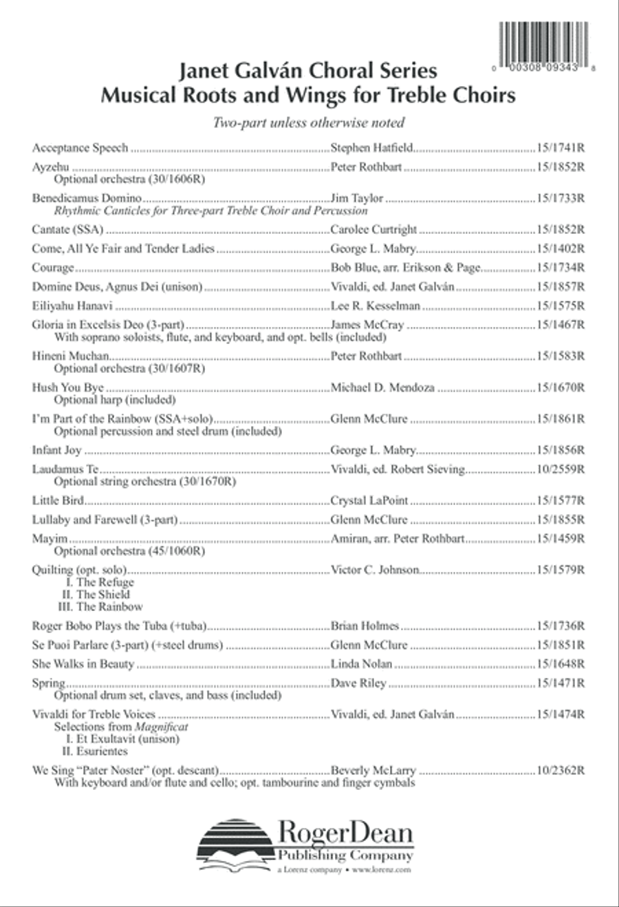 Quoniam Tu Solus Sanctus Unison Choir scores gallery preview page 8