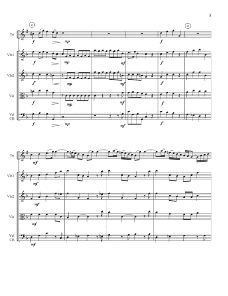 Every Valley Shall Be Exalted (George Frideric Handel (1685-1759) for Bb Trumpet Solo String Orchestra scores gallery preview page 6