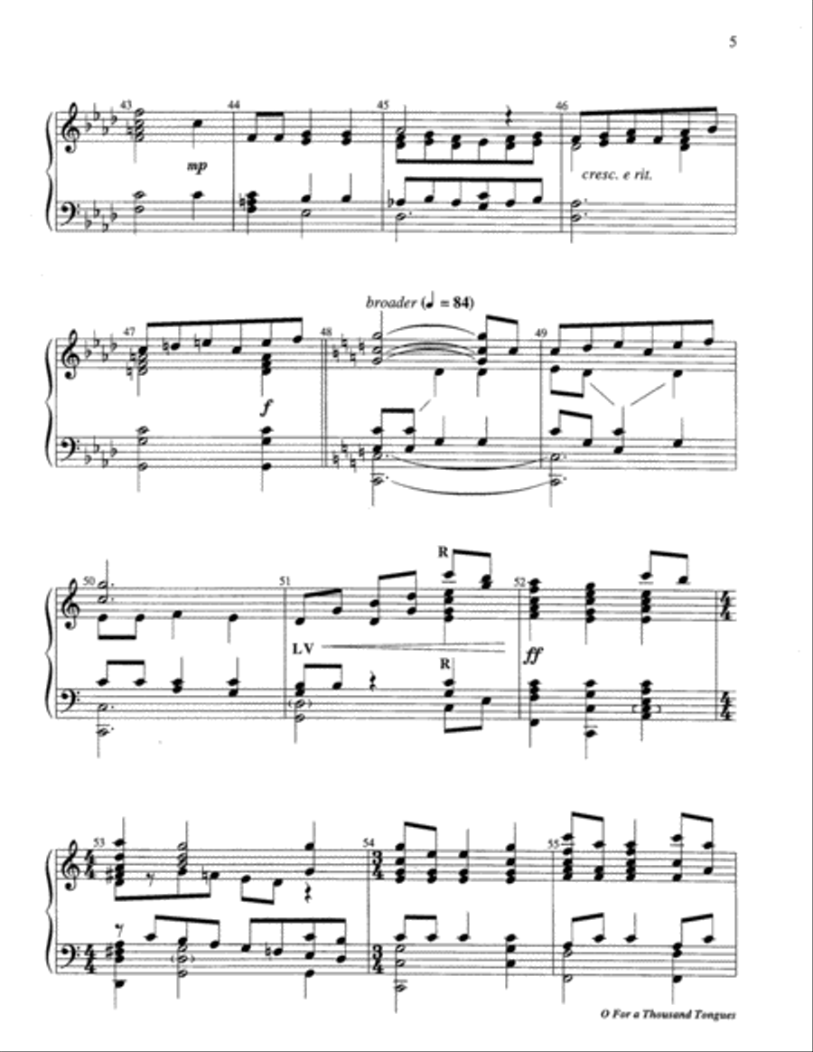 O for a Thousand Tongues 5-Octaves scores gallery preview page 11