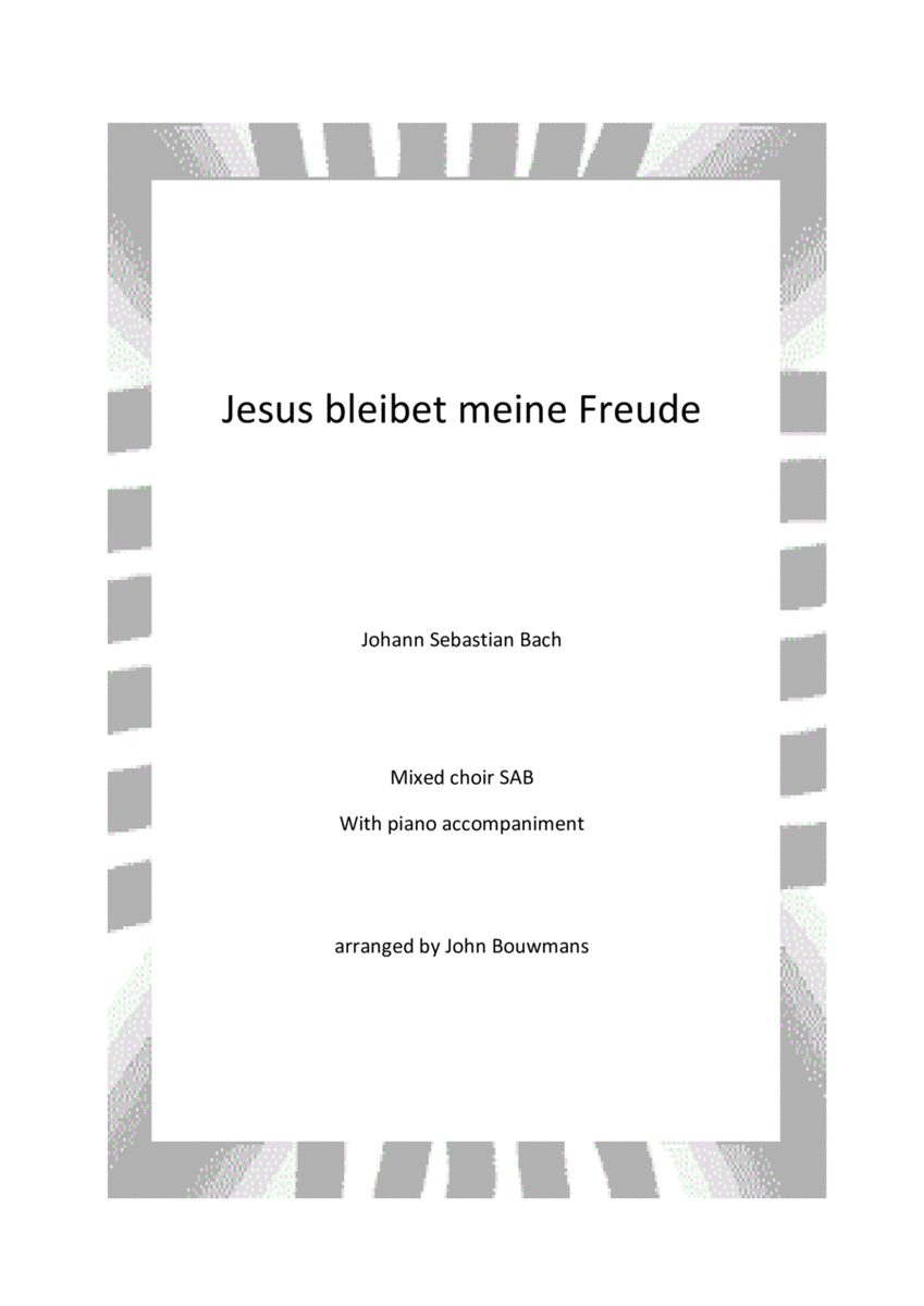 Jesus bleibet meine Freude - SAB/Piano image number null