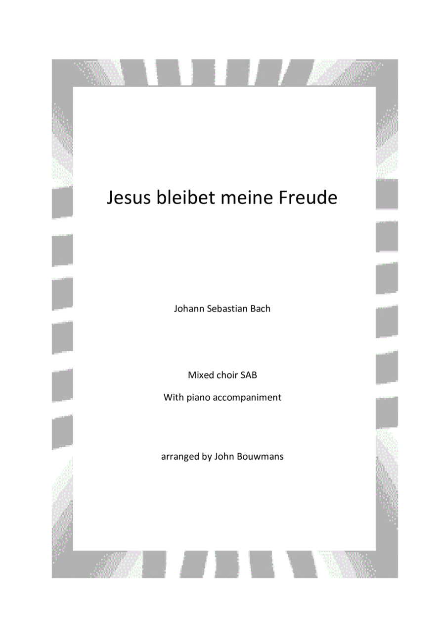 Jesus bleibet meine Freude - SAB/Piano 3-Part scores gallery preview page 1