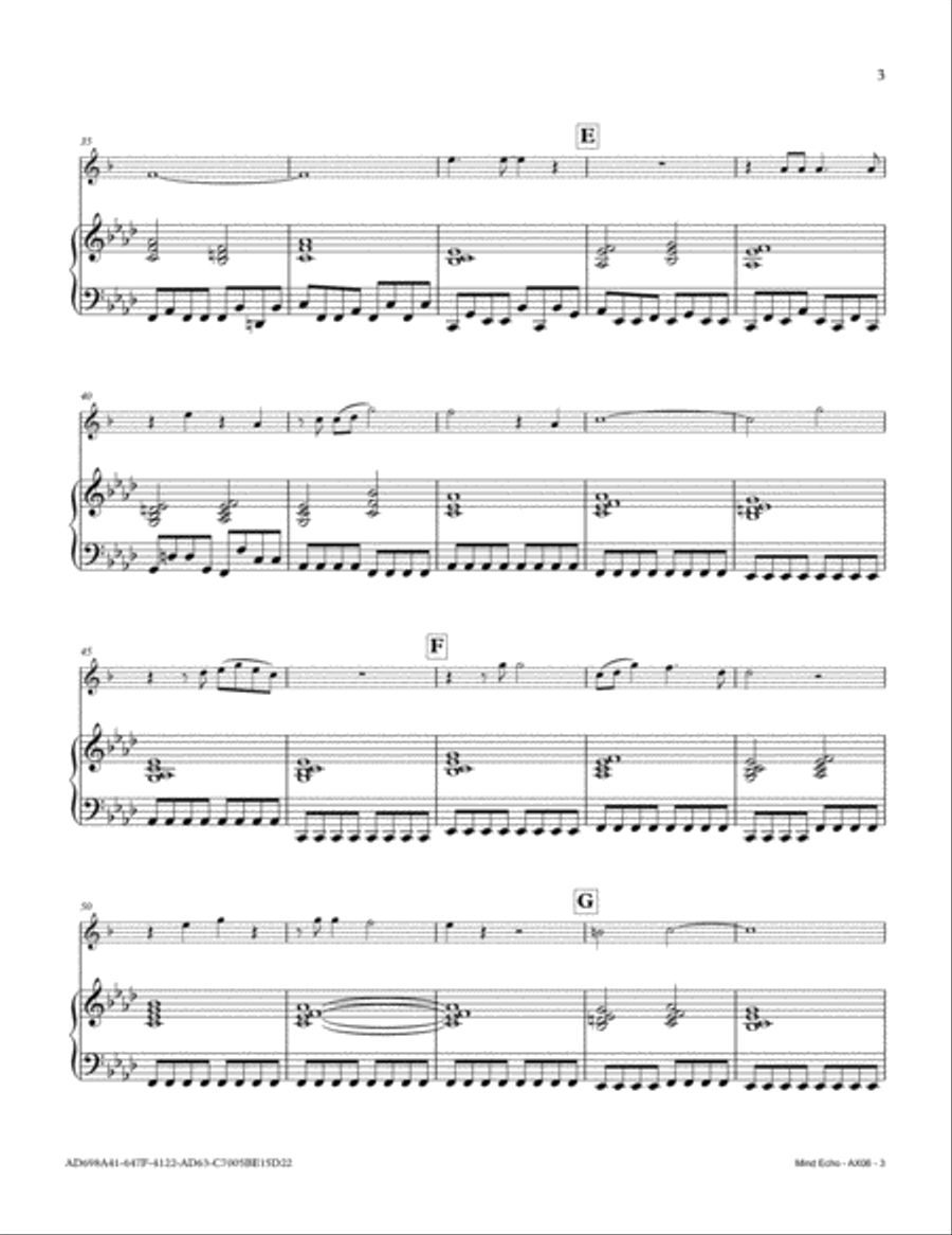 Mind Echo Alto Saxophone scores gallery preview page 3