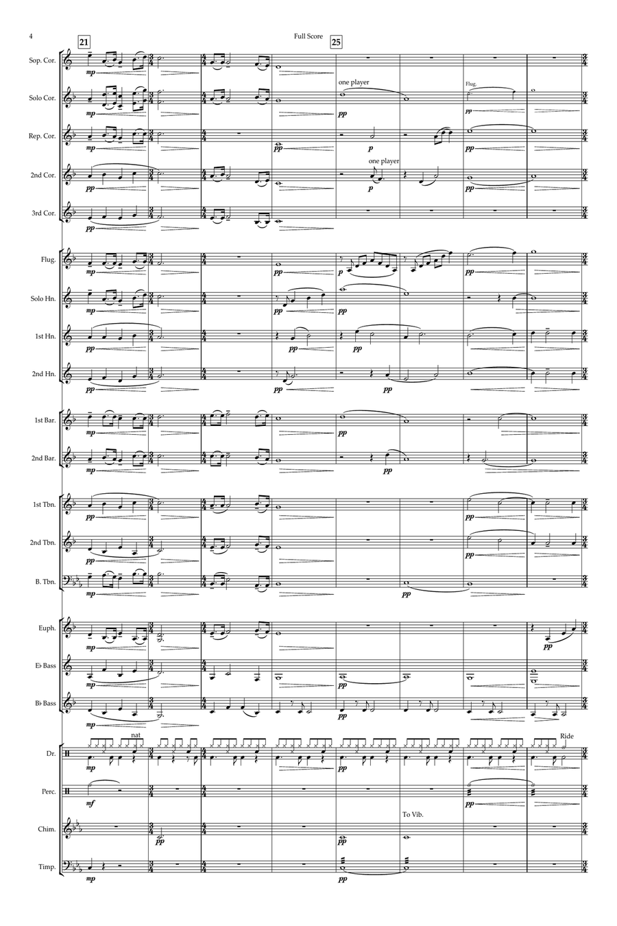The Theme From Harry's Game Brass Band scores gallery preview page 4