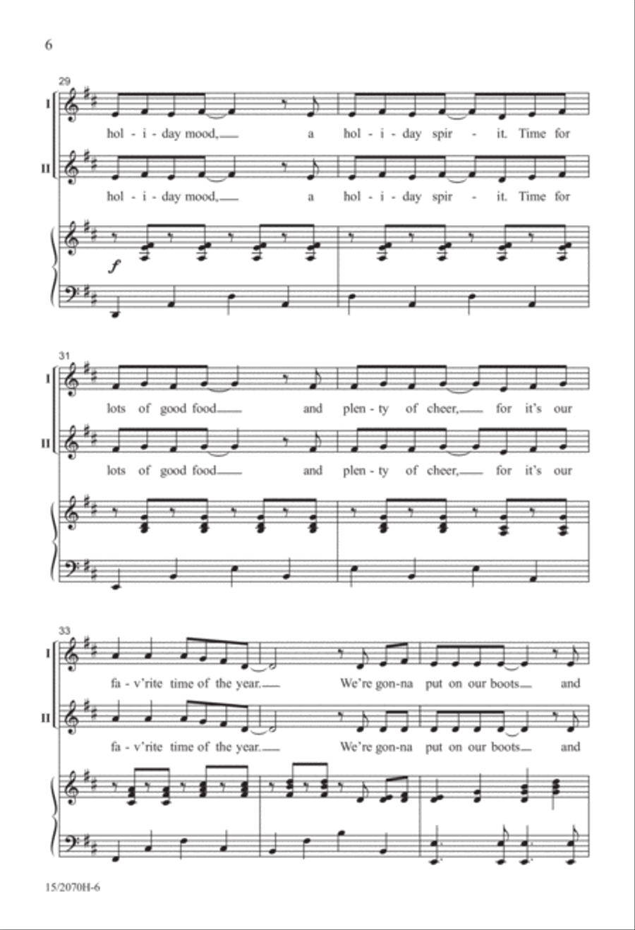 We're in a Holiday Mood We're in a Holiday Mood 2-Part scores gallery preview page 6