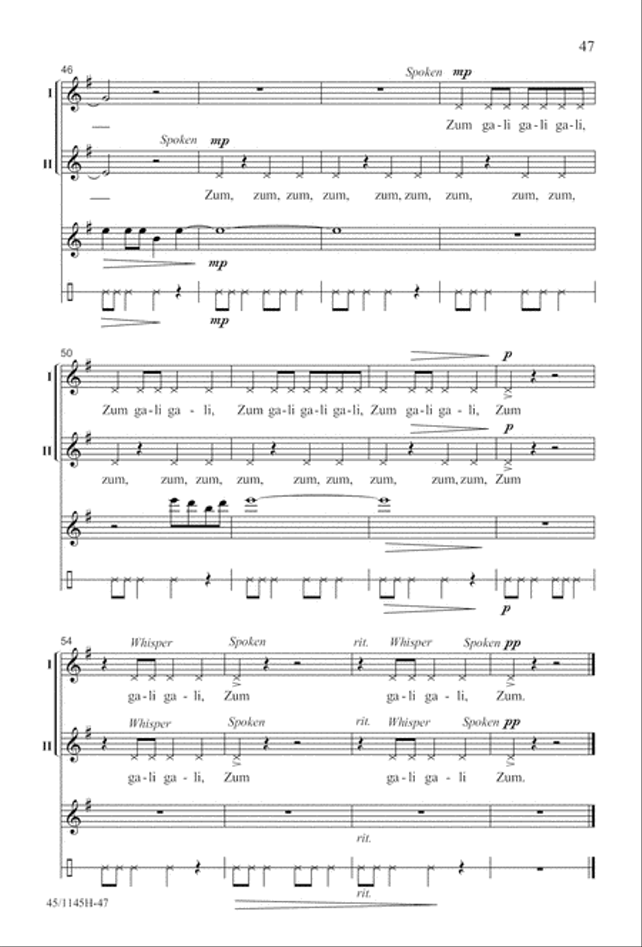We Sing the World Around 2-Part scores gallery preview page 48