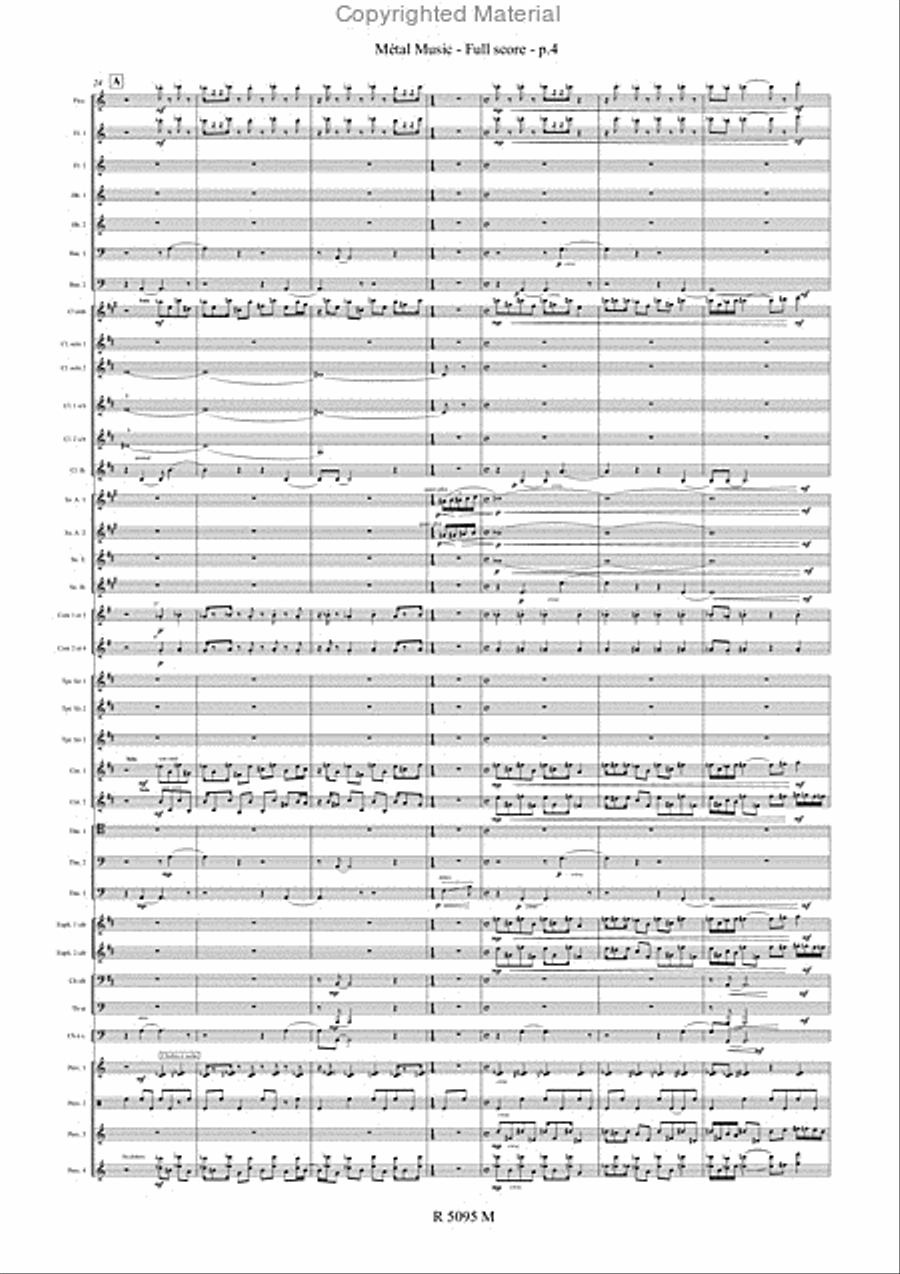 Metal Music Metal Music Concert Band scores gallery preview page 5