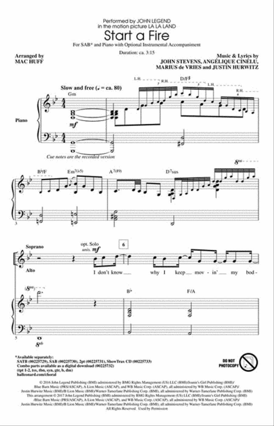 Start a Fire Start a Fire 4-Part scores gallery preview page 2