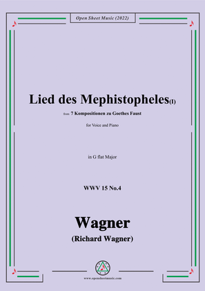 Book cover for R. Wagner-Lied des Mephistopheles(I),in G flat Major,WWV 15 No.4