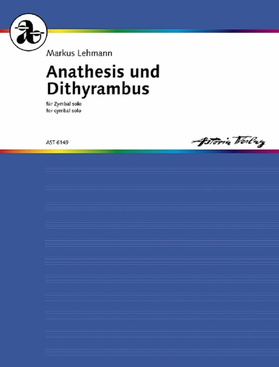 Anathesis und Dithyrambus WV 47