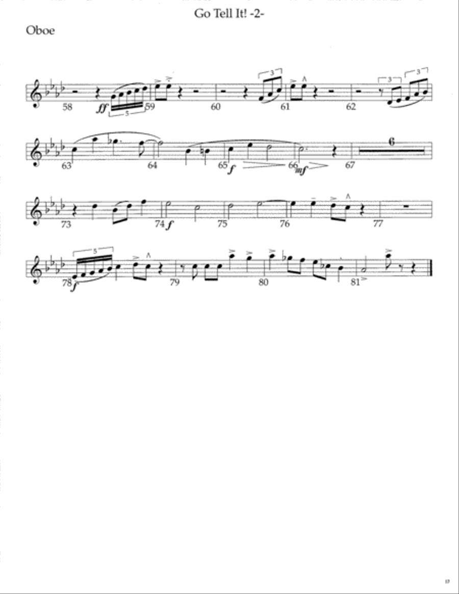 Go Tell It! SSATB scores gallery preview page 18