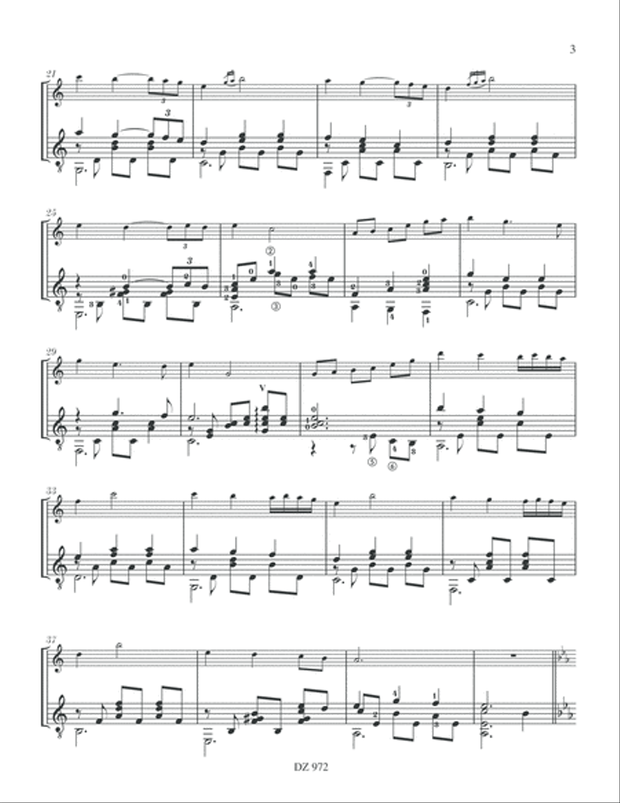 Chants du soir Flute scores gallery preview page 3
