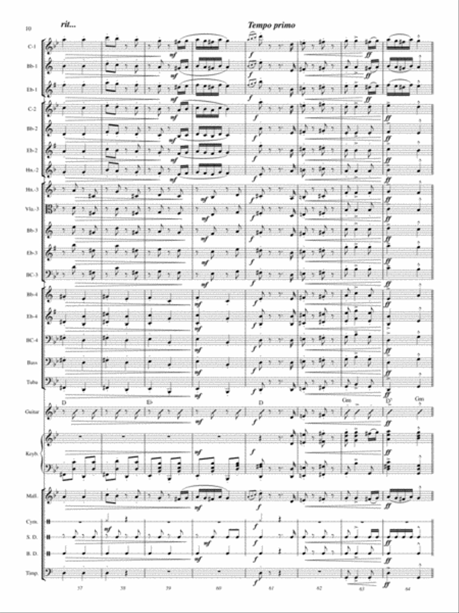 Hungarian Dance No. 5 Concert Band scores gallery preview page 9