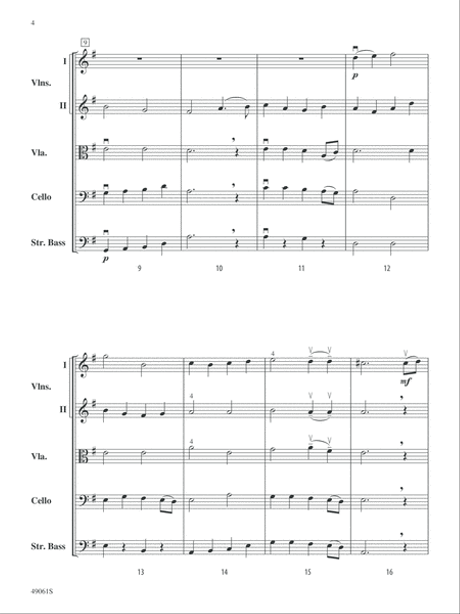 Hanerot Halalu: Score String Orchestra scores gallery preview page 4