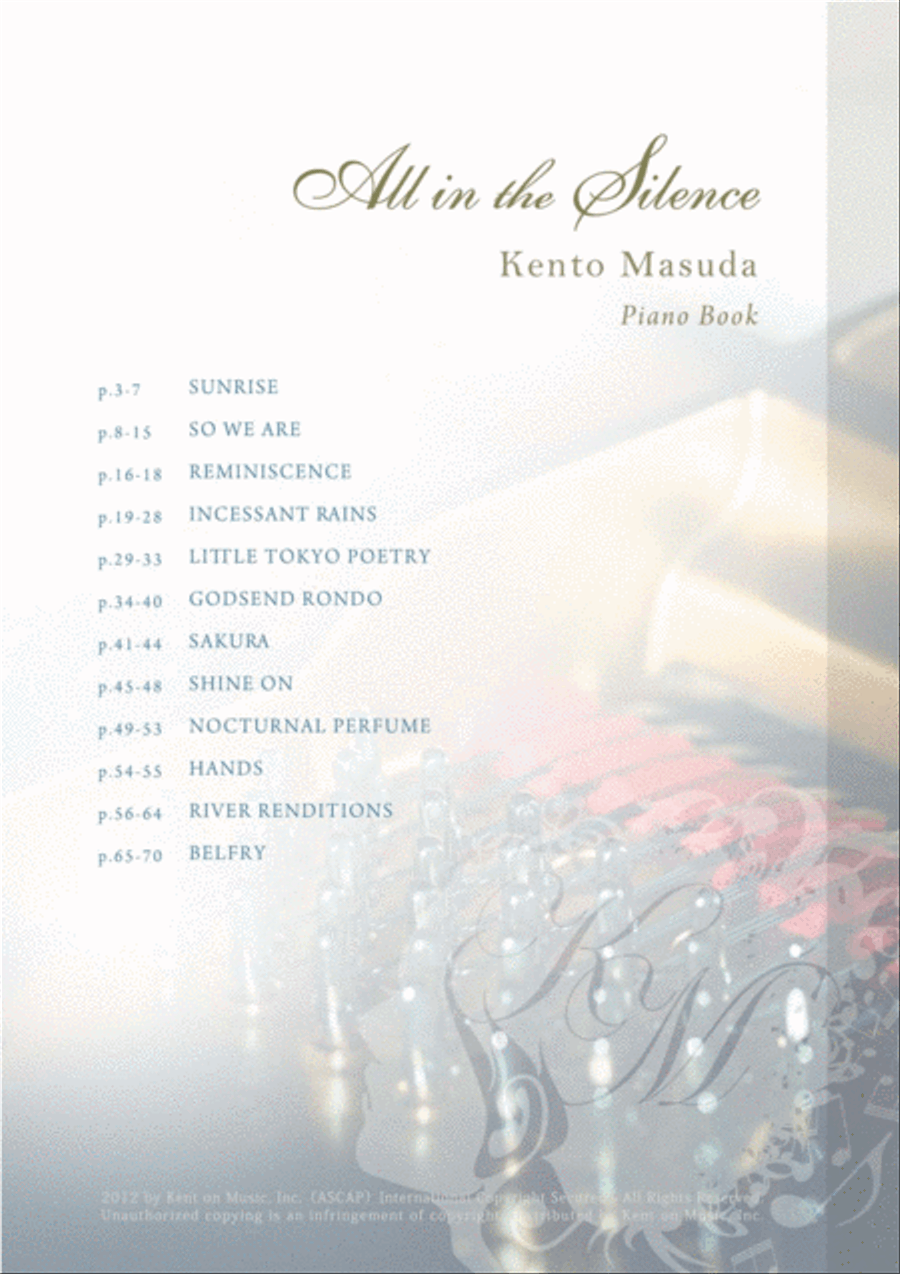 All in the Silence All in the Silence Piano Solo scores gallery preview page 2