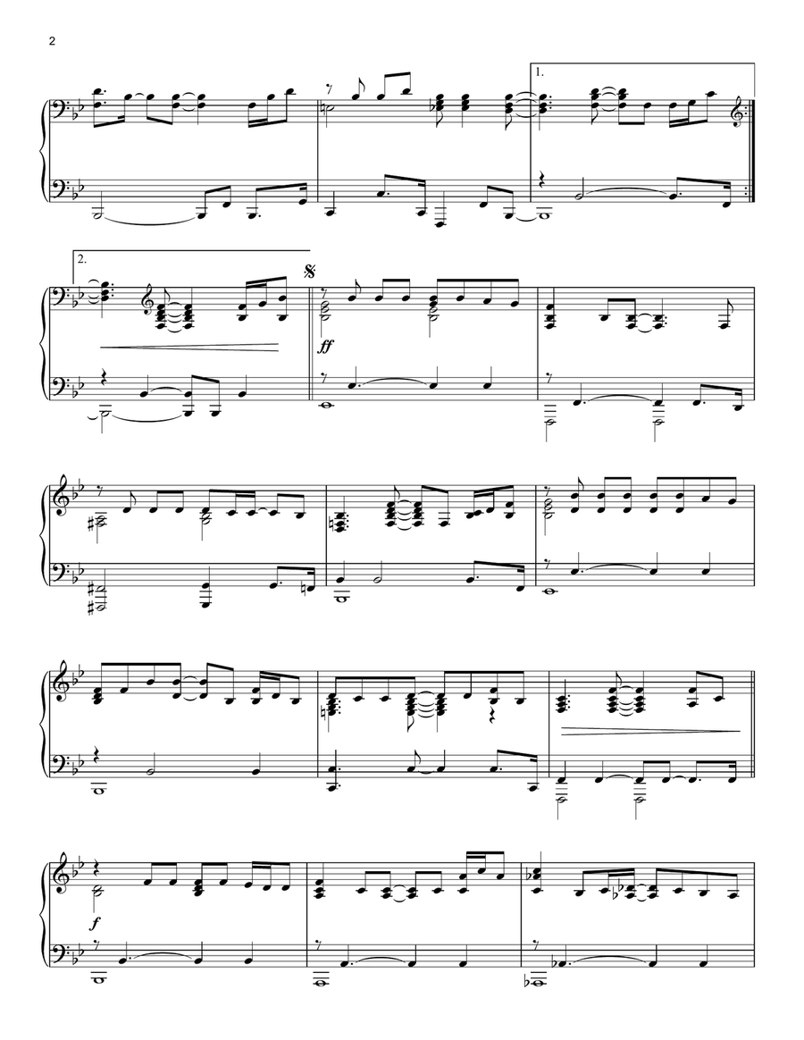Make You Feel My Love Piano Solo scores gallery preview page 2