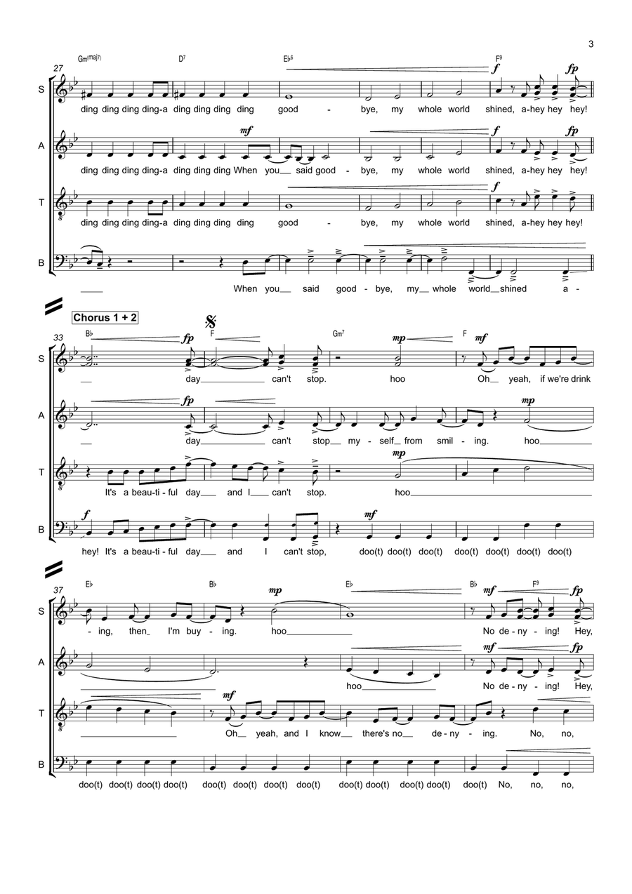 It's A Beautiful Day Divisi scores gallery preview page 3