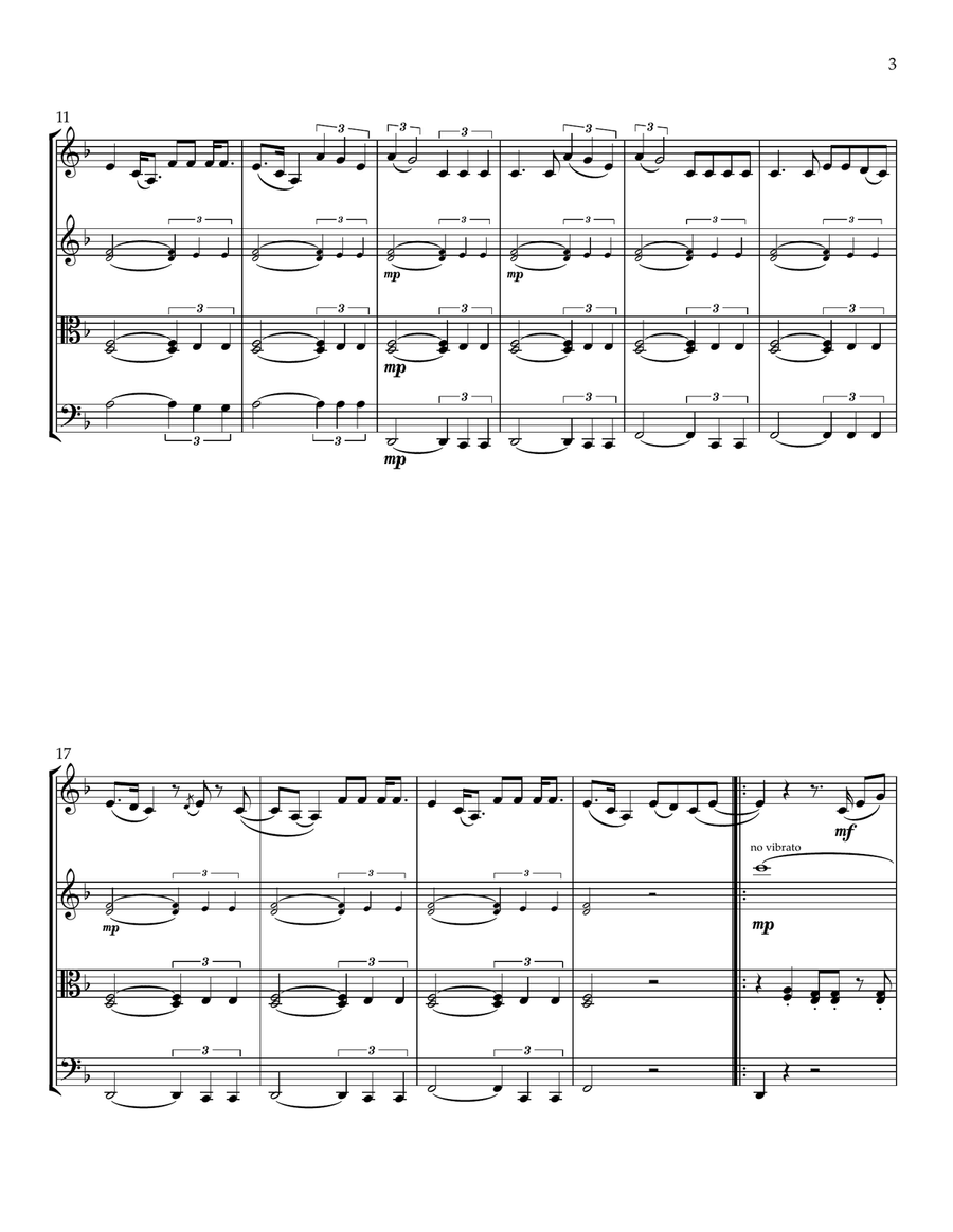 Electricity String Quartet scores gallery preview page 4