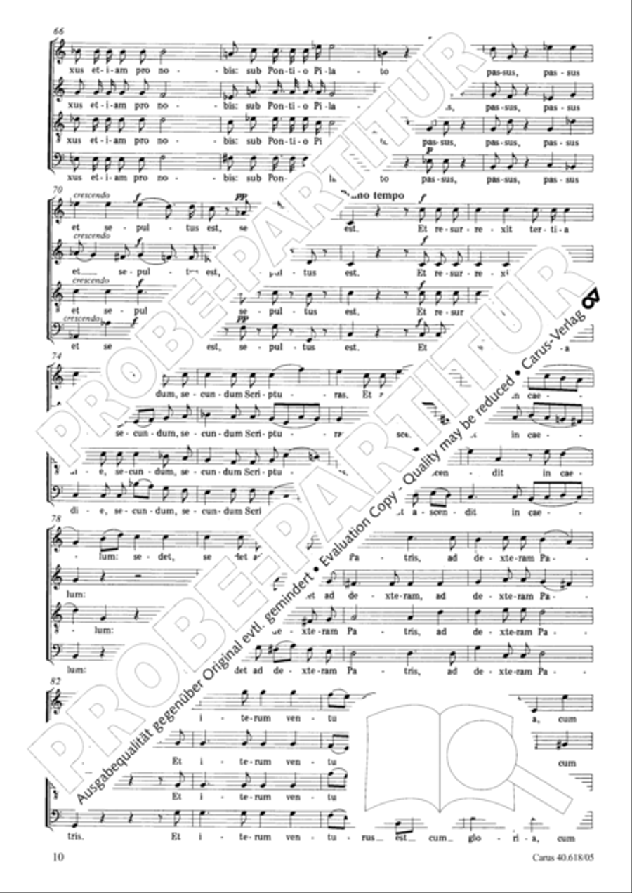 Mass in C (Missa in C) 4-Part scores gallery preview page 11