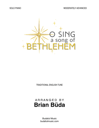 Book cover for O Sing A Song Of Bethlehem (Kingsfold) - Piano solo