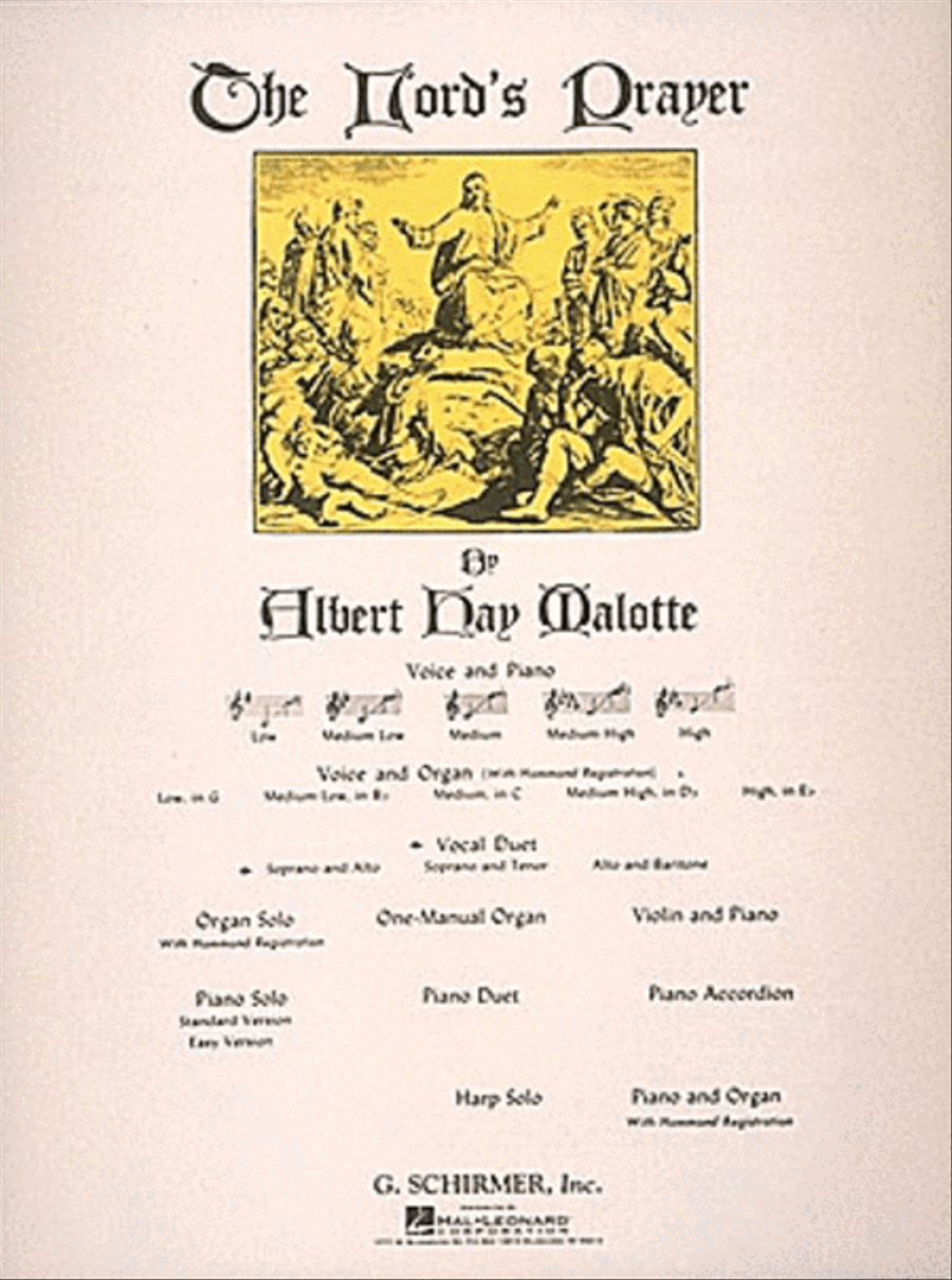 The Lord's Prayer Piano scores gallery preview page 1
