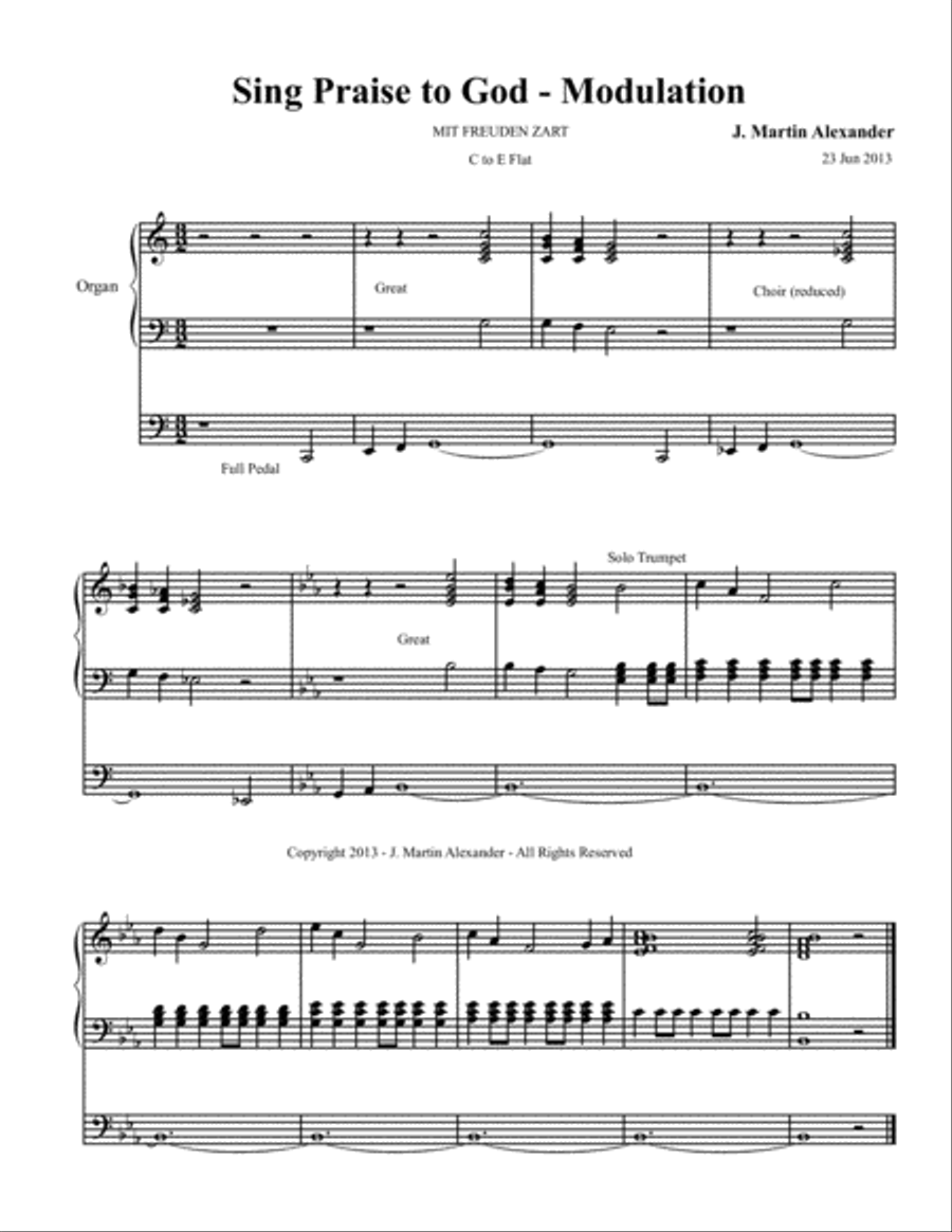 Hymn Introductions and Modulations - Book II Organ Solo scores gallery preview page 5