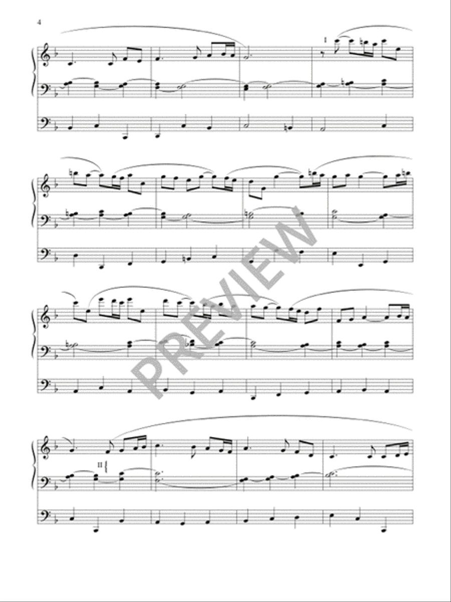Variations on O WALY WALY for Organ Organ Solo scores gallery preview page 6