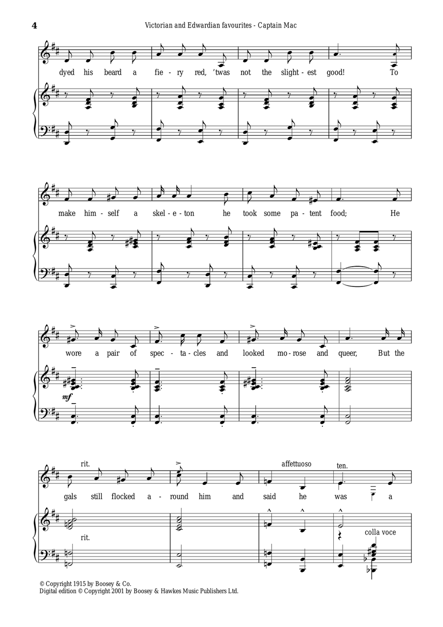 Captain Mac Captain Mac Piano, Vocal scores gallery preview page 4