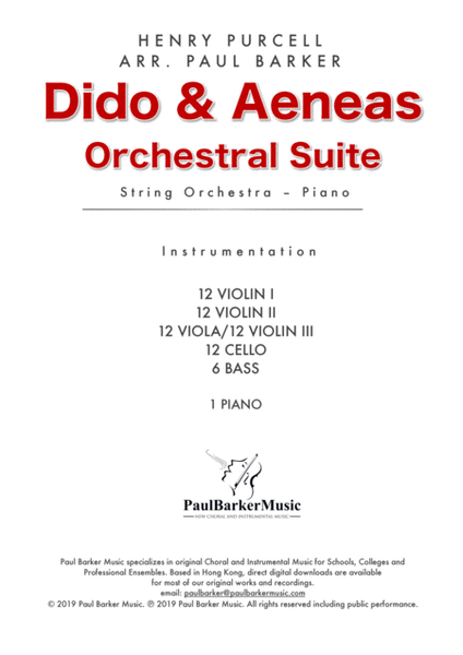Dido & Aeneas Orchestral Suite image number null