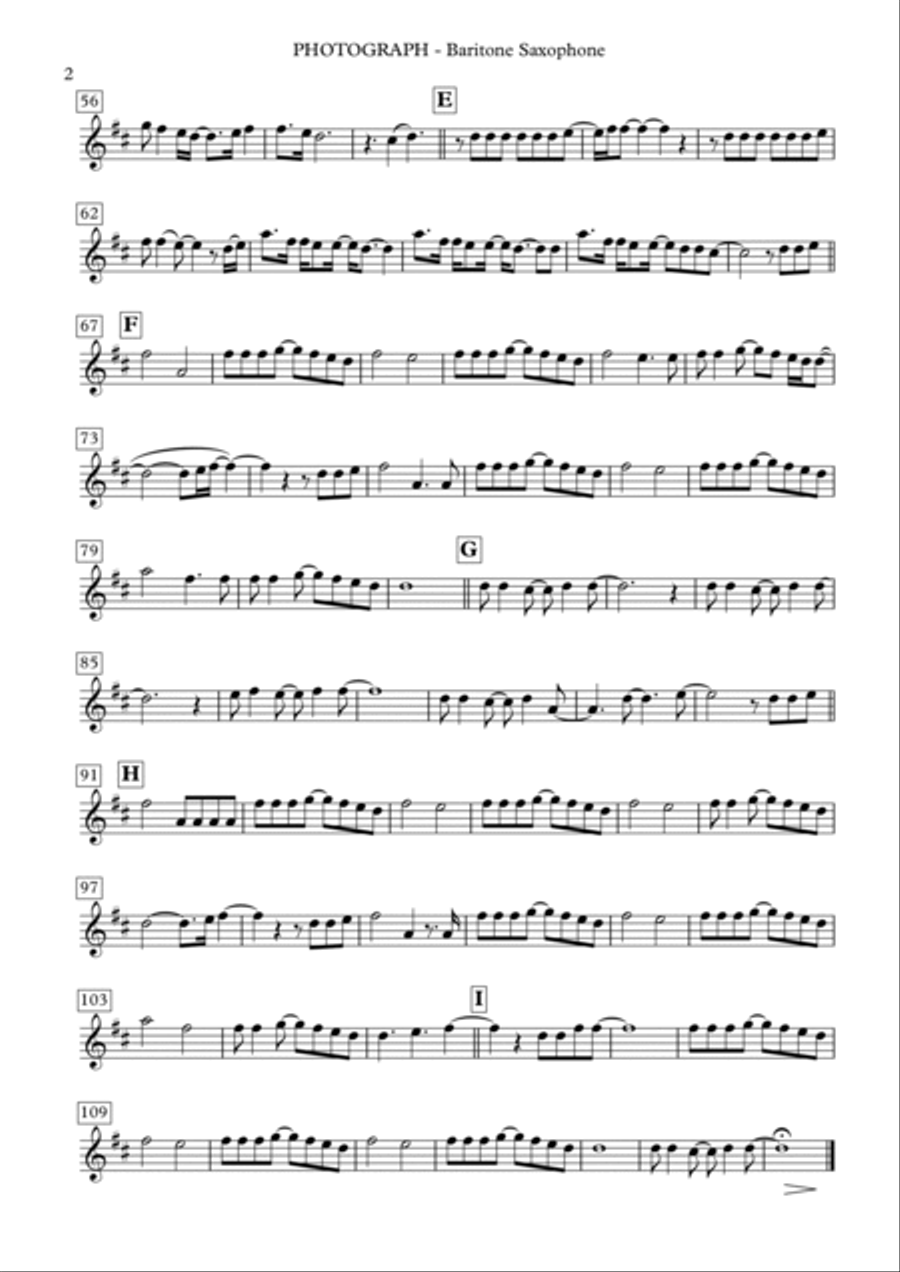 Photograph Baritone Saxophone scores gallery preview page 3