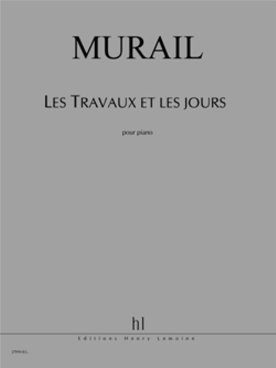 Les Travaux Et Les Jours Piano Solo scores gallery preview page 1