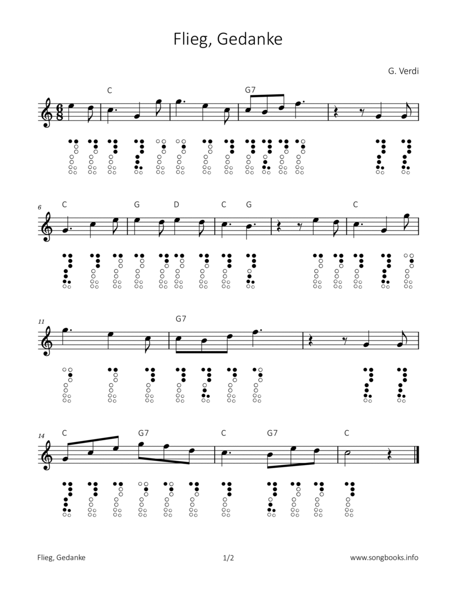 Flieg, Gedanke Chamber Music scores gallery preview page 1