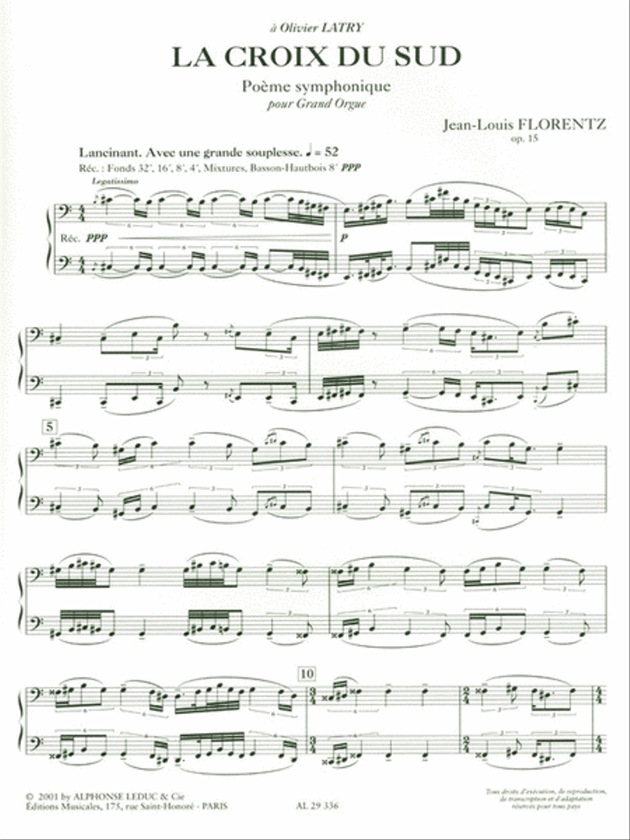 The Crois Du Sud Organ scores gallery preview page 2