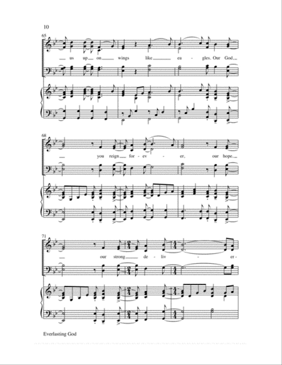 Everlasting God 4-Part scores gallery preview page 11