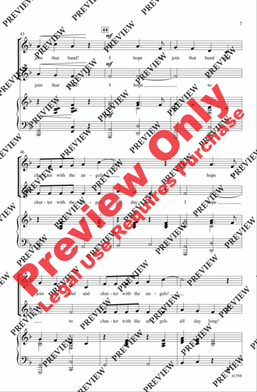Chatter with the Angels Chatter with the Angels 2-Part scores gallery preview page 7
