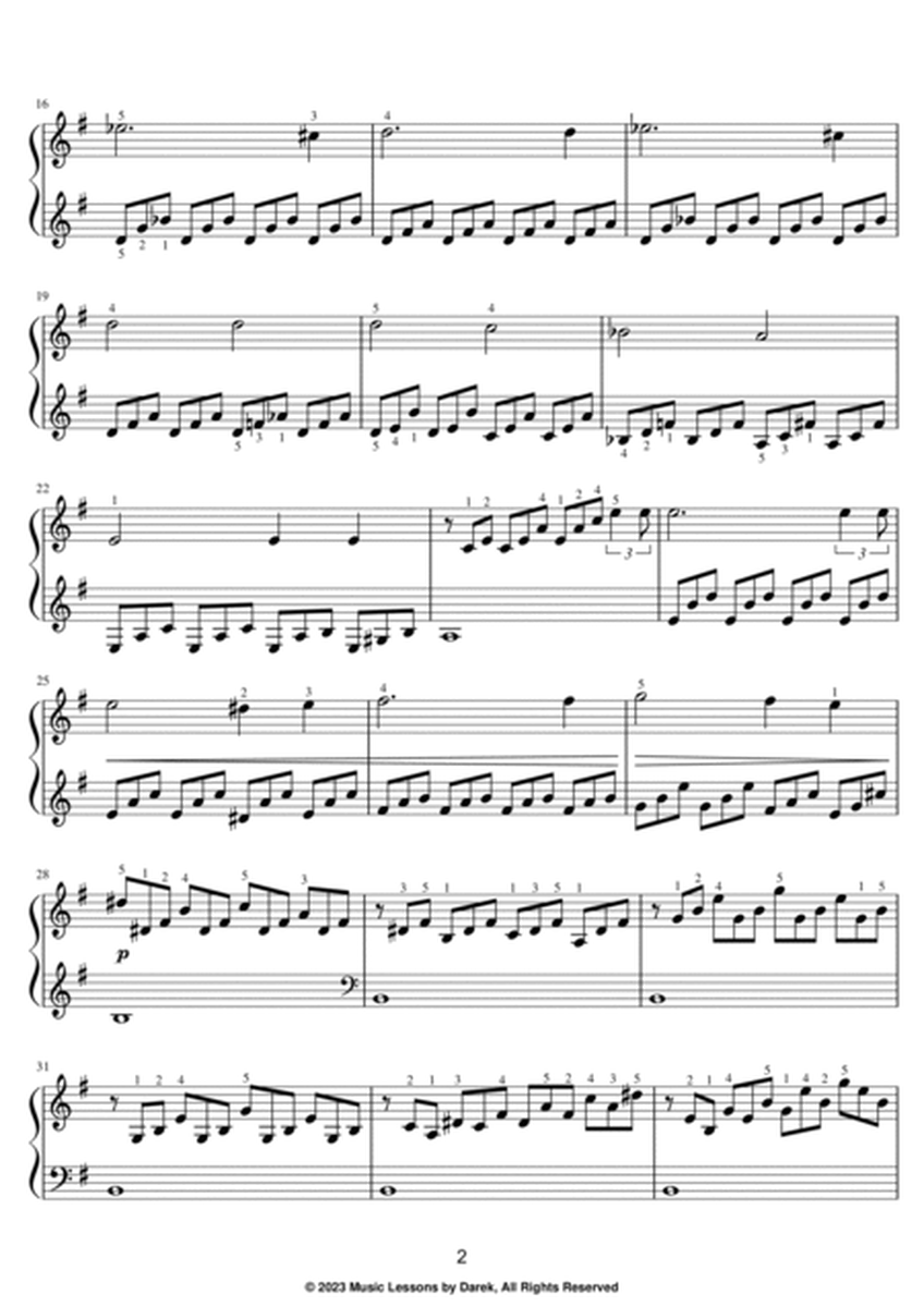 Moonlight Sonata (EASY PIANO) Piano Sonata No. 14 in C# Minor, Op. 27, No. 2, I. Adagio sostenuto image number null