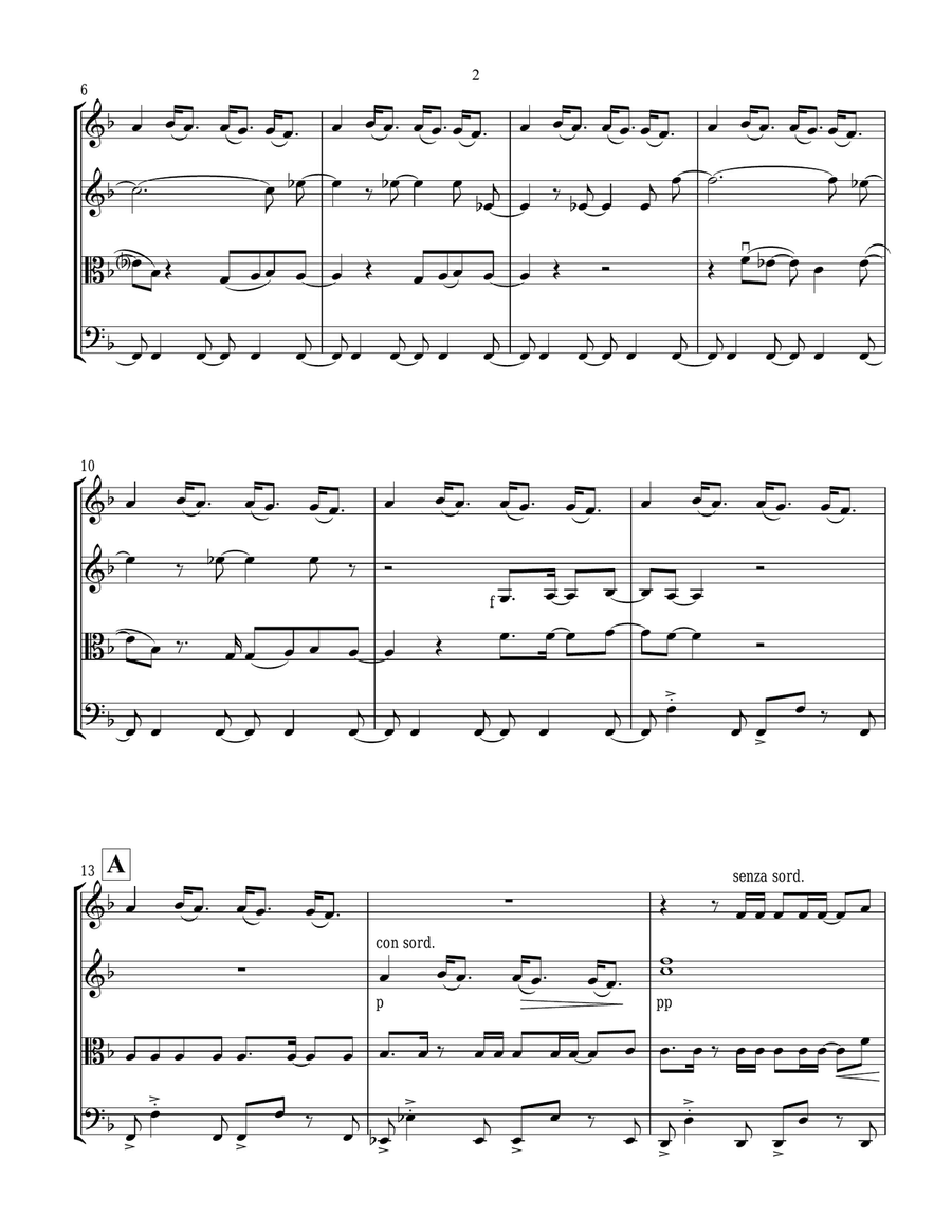 Unwritten String Quartet scores gallery preview page 2