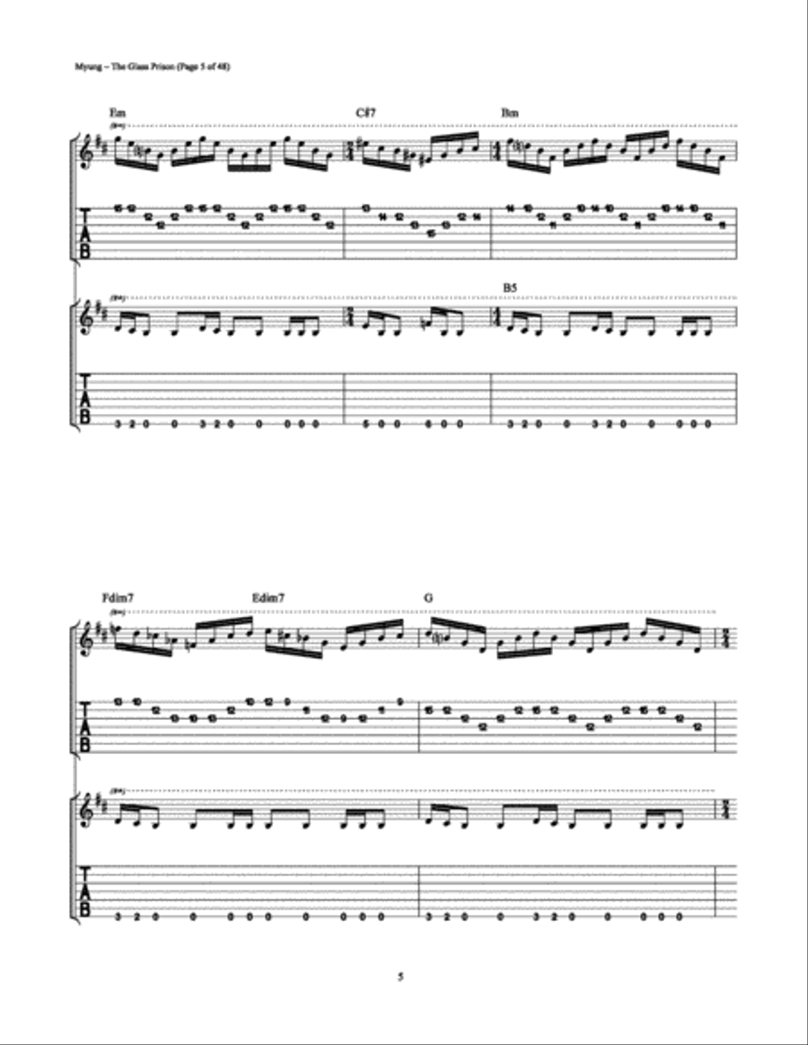 The Glass Prison The Glass Prison Electric Guitar scores gallery preview page 5