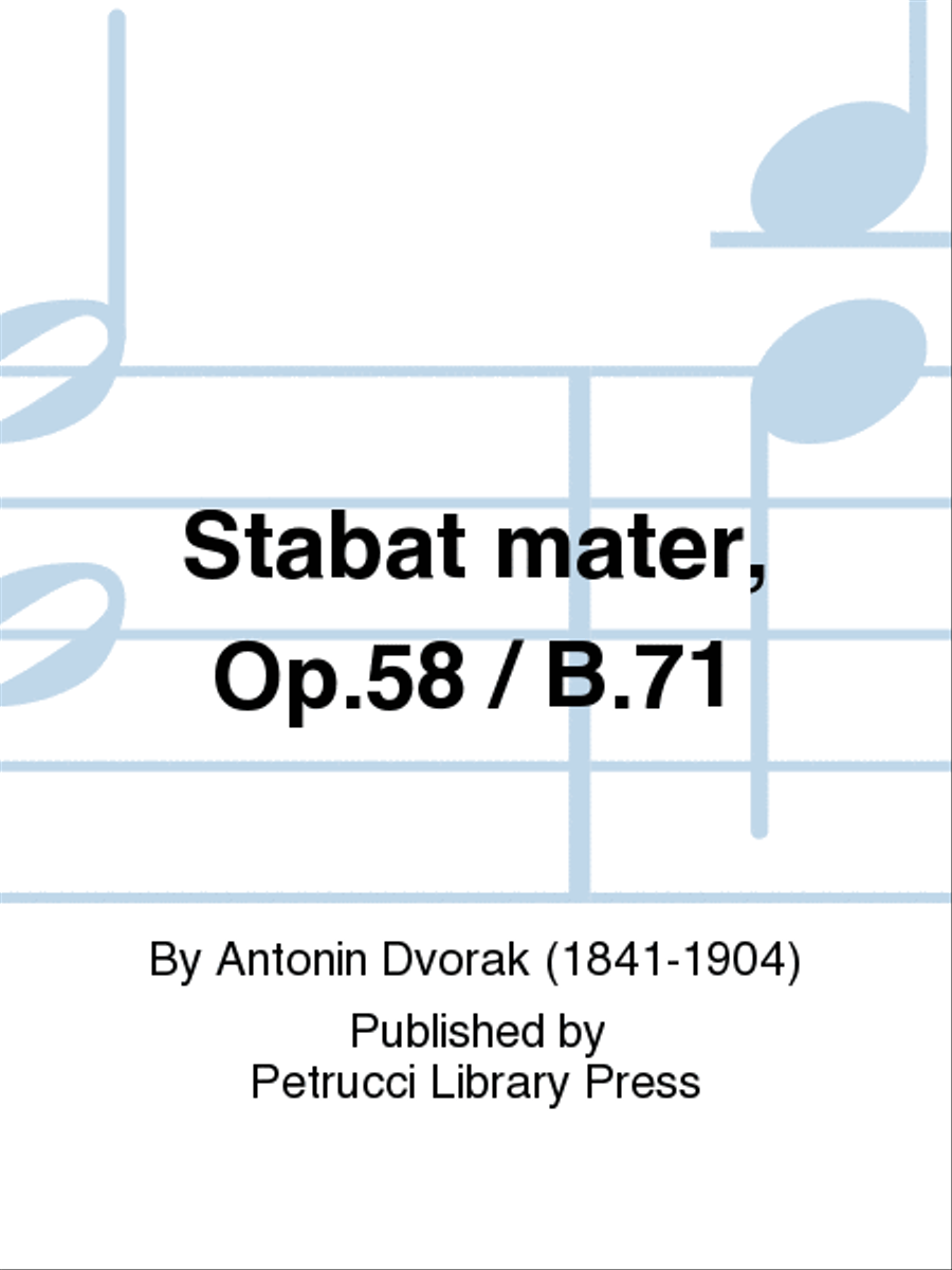 Stabat mater, Op.58 / B.71 Choir scores gallery preview page 1