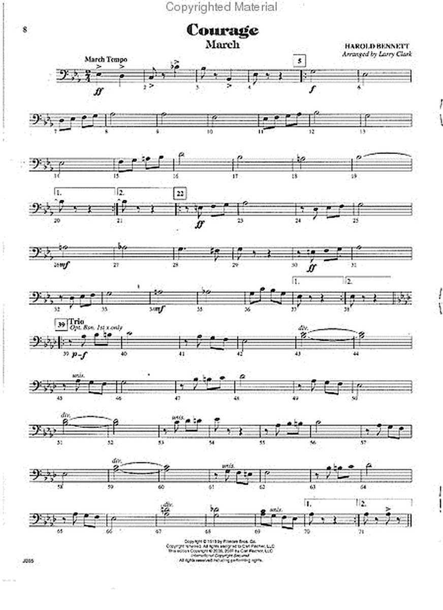 The New Bennett Band Book - Vol. 1 (Trombone/Baritone/Bassoon)