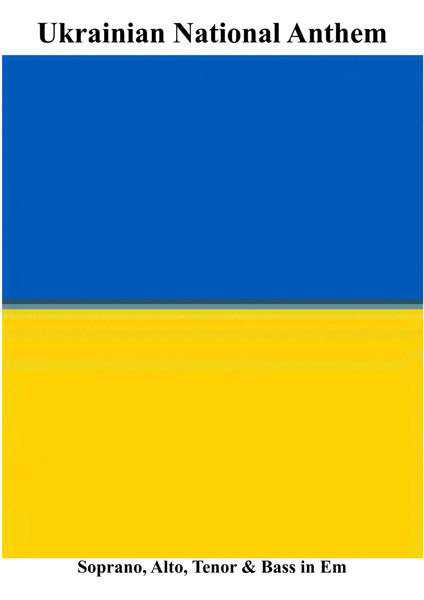 Ukrainian National Anthem for SATB MFAO World National Anthem Series image number null
