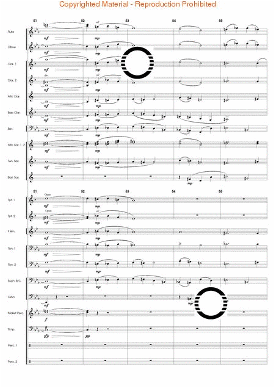 Fire Dance Concert Band scores gallery preview page 12