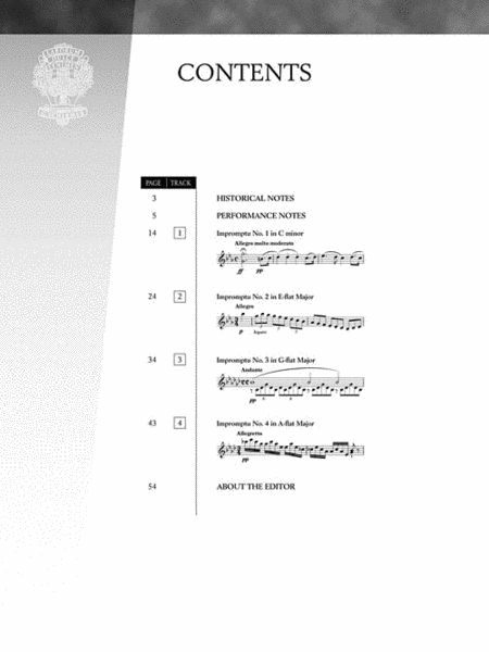 Schubert – Four Impromptus, D. 899 (0p. 90) image number null