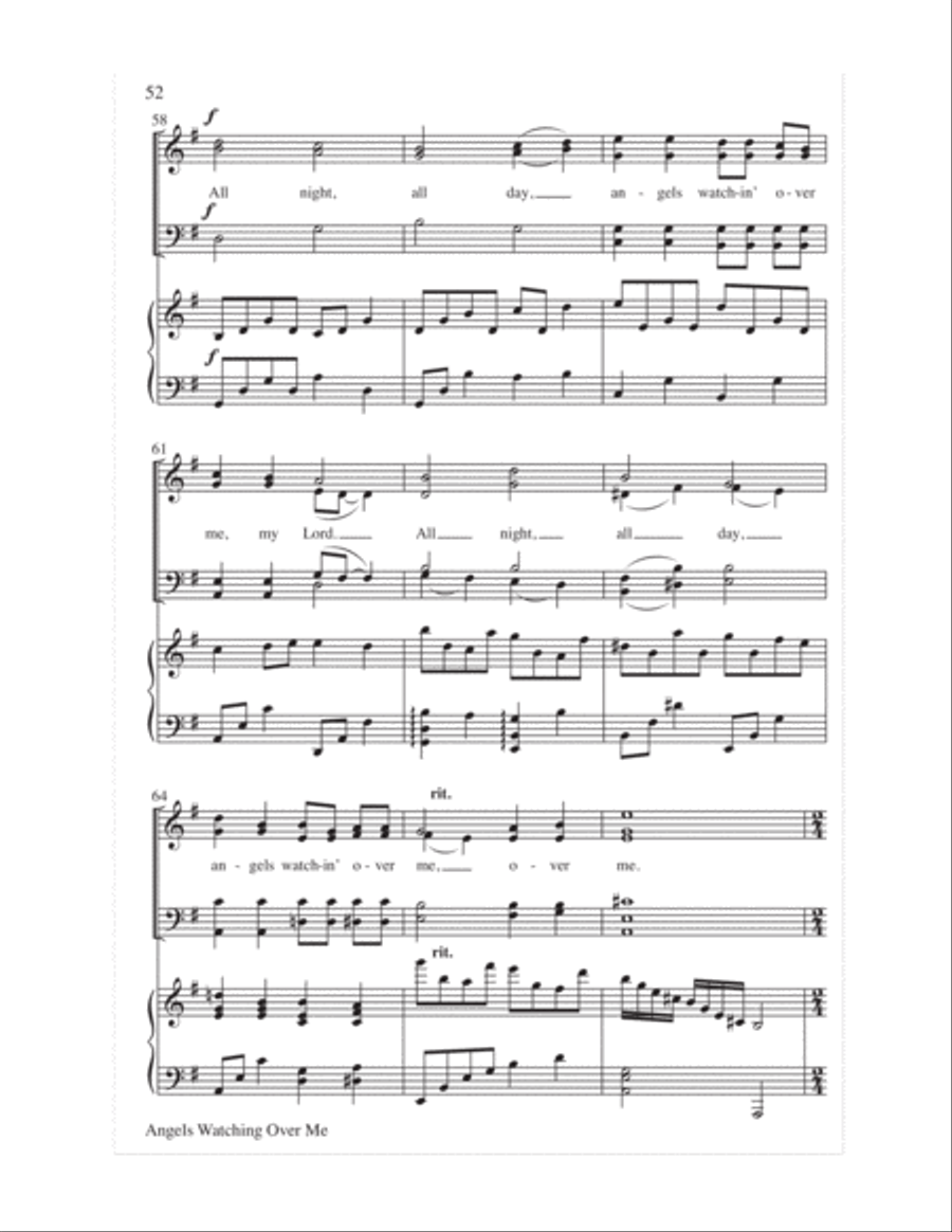 Sing with the Angels!- Score 4-Part scores gallery preview page 55