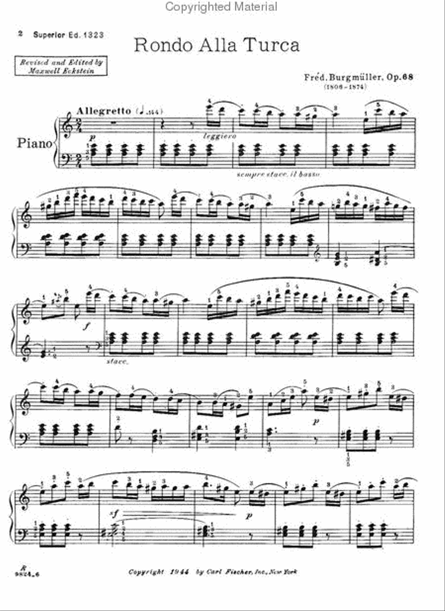 Rondo Alla Turca Piano Solo scores gallery preview page 2